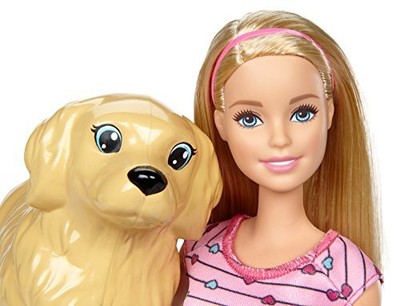 barbie with dog that gives birth